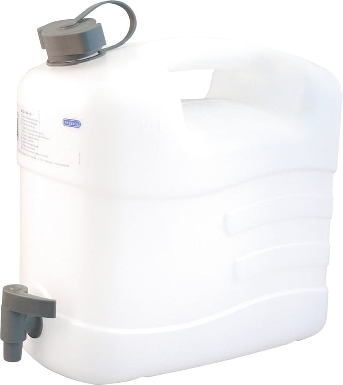 Pressol - Jerrycan - 20L - met aftapkraan - wit - (BxLxH) 41x19x40