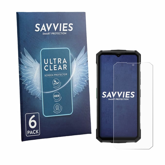Savvies - Screenprotector voor Doogee Fire 7 Pro - Folie Beschermfolie transparant 6 Stuks