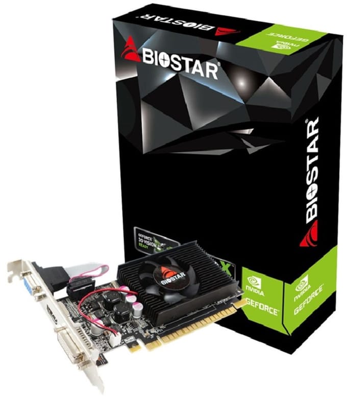 BIOSTAR GeForce GT 610 - 2GB GDDR3 RAM - Grafische kaarten