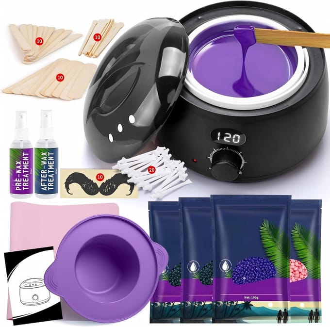 AHD® Wax Apparaat - Wax Set - Wax Kit - Zwart - 21cm x 21cm x 16cm