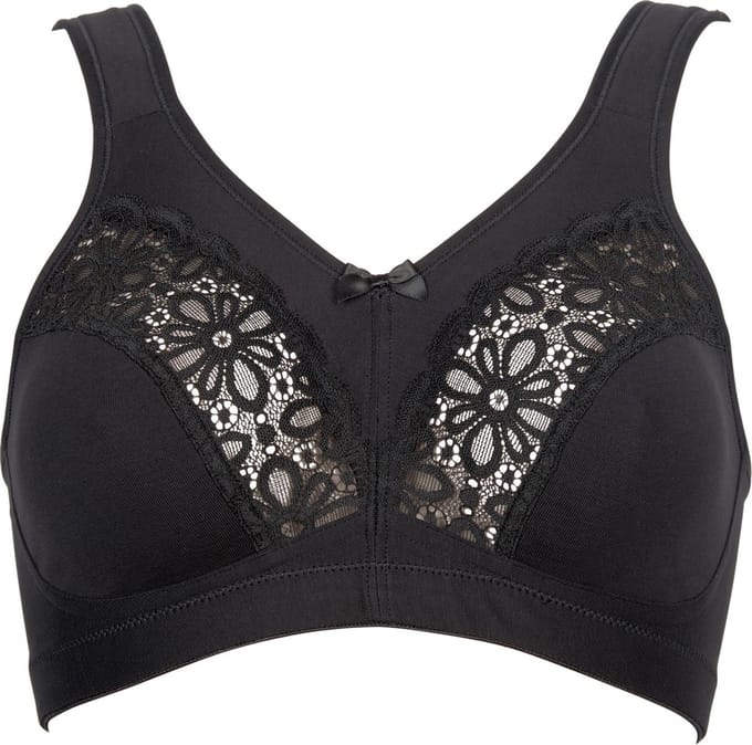 Elbrina beugelloze Vrouwen Beha - Zwart - Maat 80B