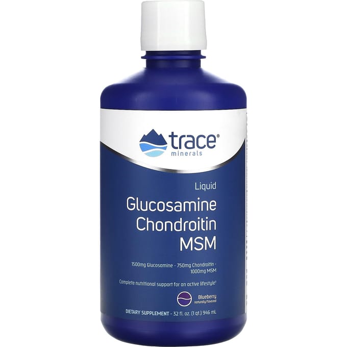 Trace, Glucosamine Liquide, Chondroïtine, MSM, Myrtille, 32 fl oz (946ml)