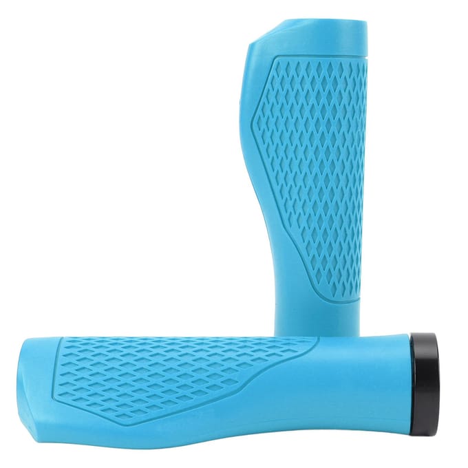 Paar Fietsstuurhandvatten Rubber Antislip Schokabsorberend Ergonomisch Fiets Vergrendelbaar Handvat