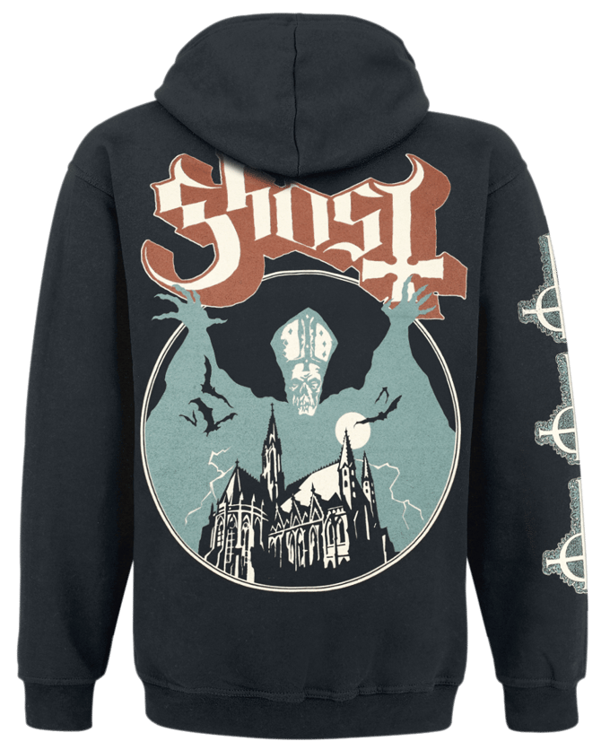 Ghost Trui met capuchon - Opus - M tot XL - voor Mannen - zwart
