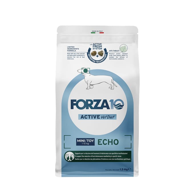 1,5kg Forza10 Active Vet Diet Mini/Toy Echo droogvoer voor honden