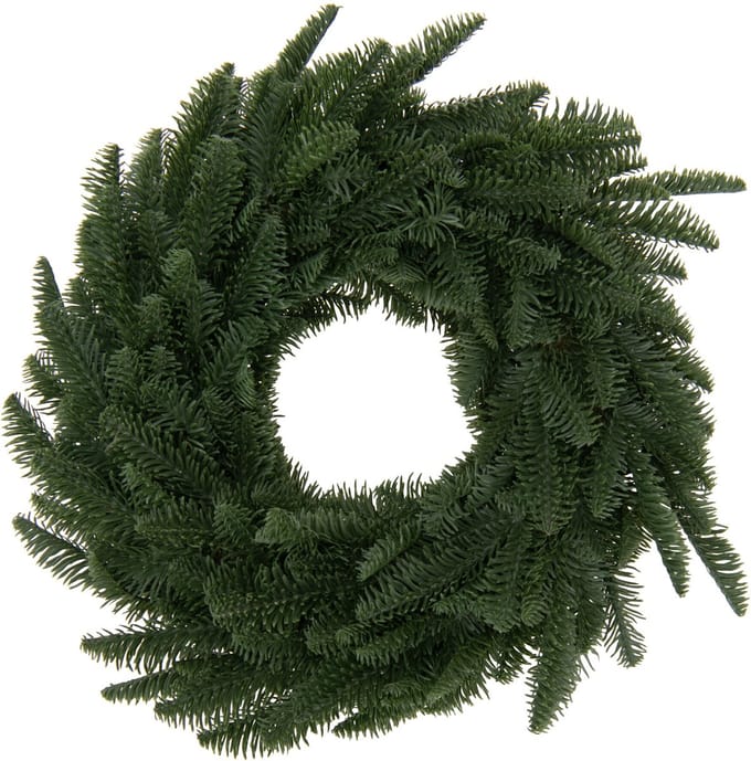 J-Line decoratie krans - kunststof - groen - medium