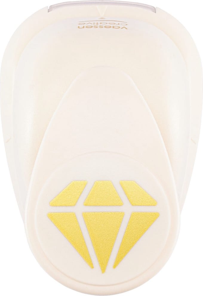 Vaessen Creative Pons - Figuurpons - Diamant - 2,1 x 2,5 cm