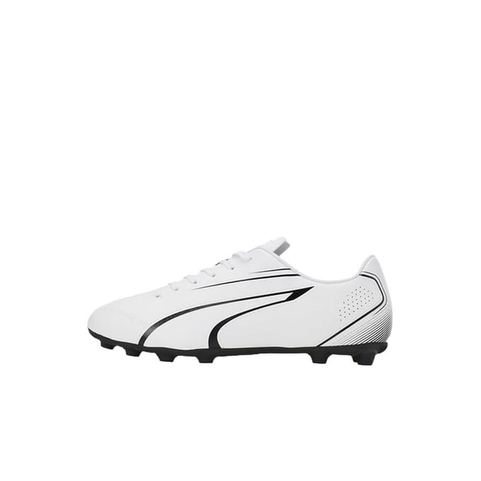 Puma Heren Vitoria FG/AG Voetbalschoenen (Wit/zwart)