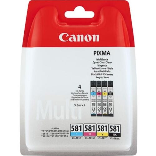 Canon Inktcartridge CLI-581 C/M/Y/BK 4-kleuren Multipack