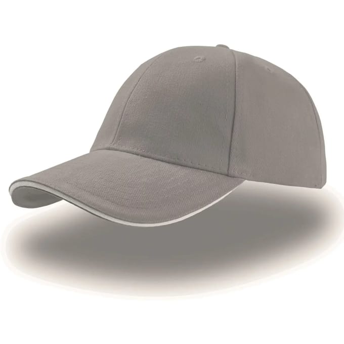 Atlantis Headwear Liberty Sandwich Cap AT610 - GREY/WHITE - One size