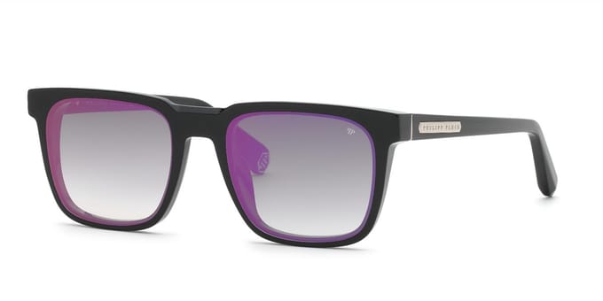 Philipp Plein SPP212 Nero lucido 55/20/150 MAN Zonnebrillen