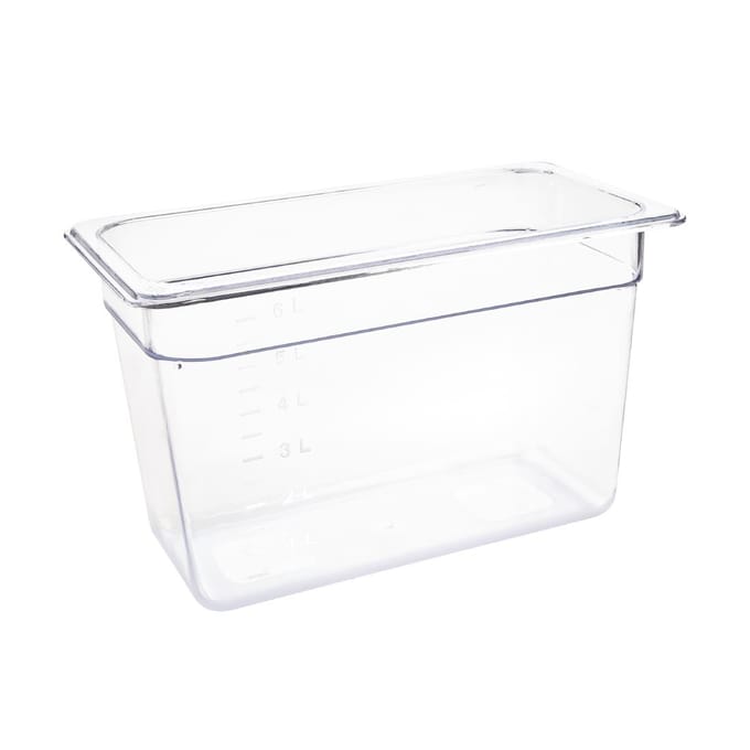 Vogue polycarbonaat bak transparant GN 1/3 200mm