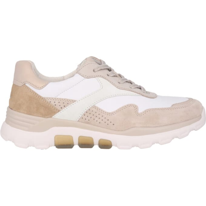Gabor rollingsoft sensitive 86.986.51 - dames rollende wandelsneaker - Wit - maat 37.5 (EU) 4.5 (UK)