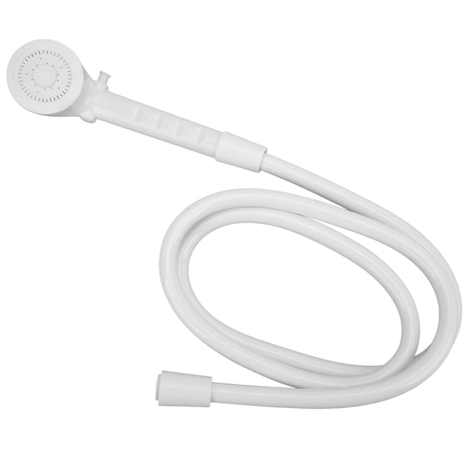 Handdouche met 1,5 m slangset 2,5-5 GPM debiet Draagbaar voor camper caravan marine boot white