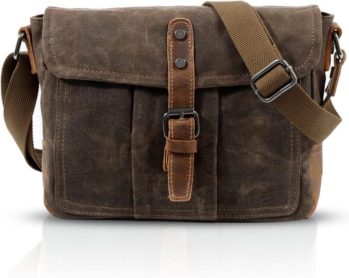 Schoudertas Laptop - Envelop Tas - Handel Reizen - Ademend Canvas - 27 x 8 x 20 cm - Multicolor