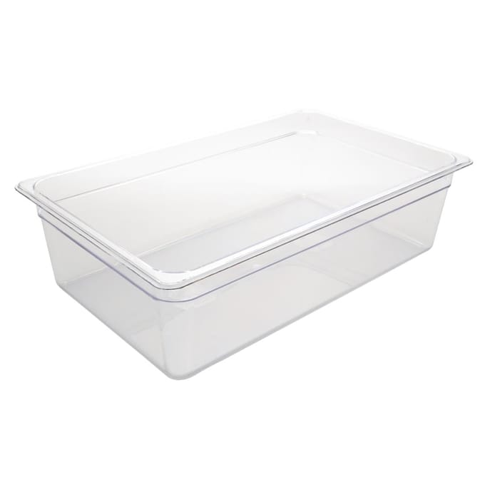Vogue polycarbonaat 1/1 gastronorm bak 150 mm transparant