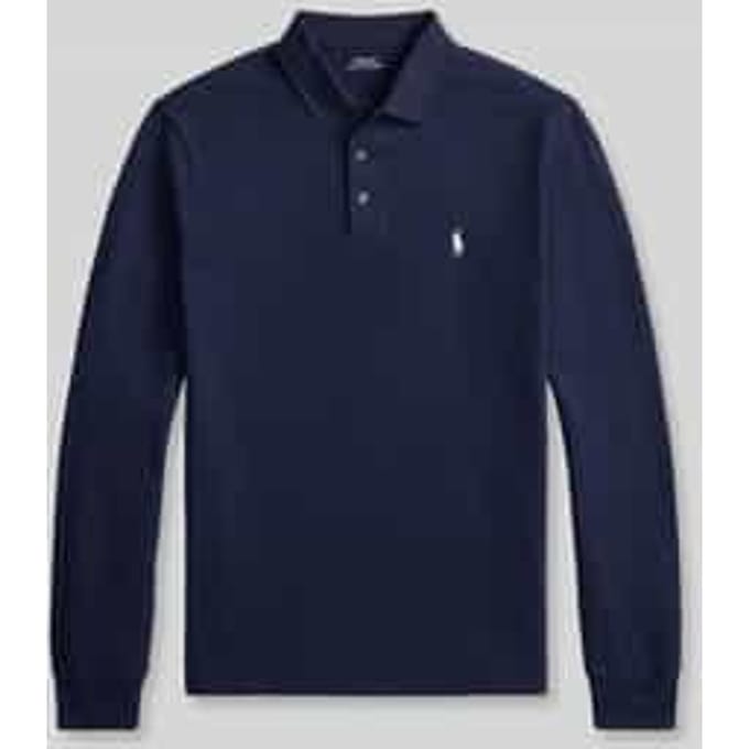 regular fit poloshirt met gestikt logo