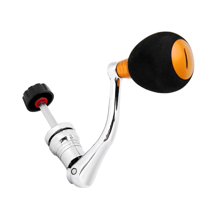 Molenspoel Vervanging Power Handvat Metalen Tuimelaar Arm Grip (Goud Large voor 4000 & 5000 & 6000) black