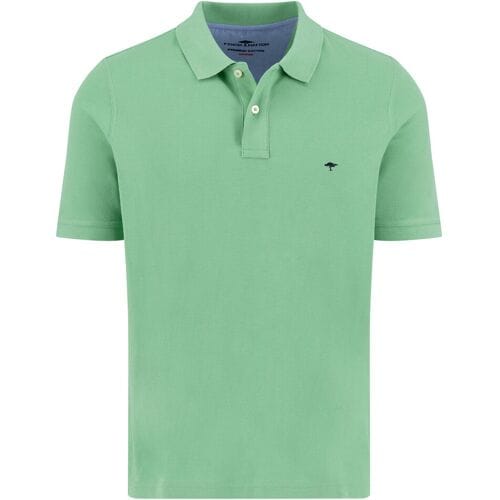 Fynch-Hatton Polo Uni Color Supima Cotton Turf Green / male
