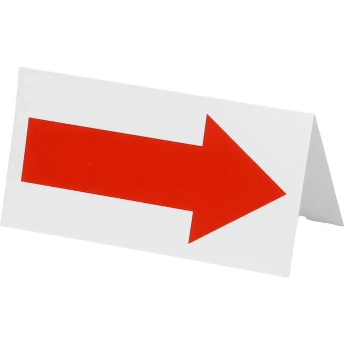 Speelrichting" markering (pijl)