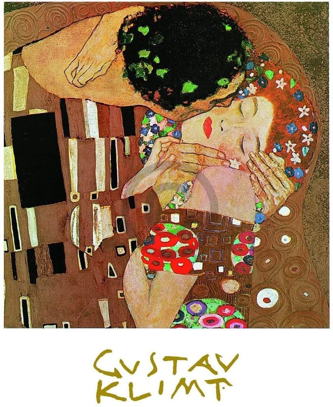 poster Gustav Klimt - Il bacio Kunstdruk 50x70cm