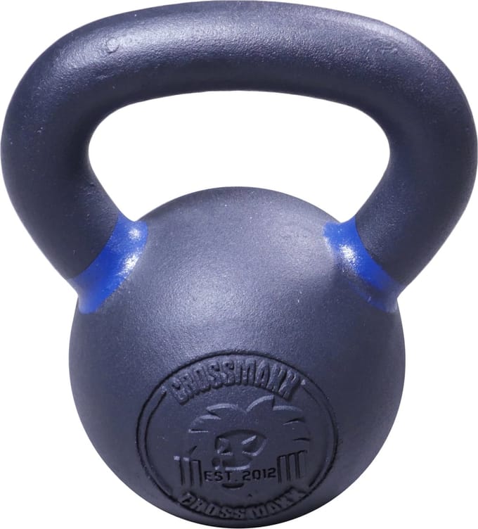 Lifemaxx Crossmaxx Kettlebell - Gietijzer met Poedercoating - 12 kg