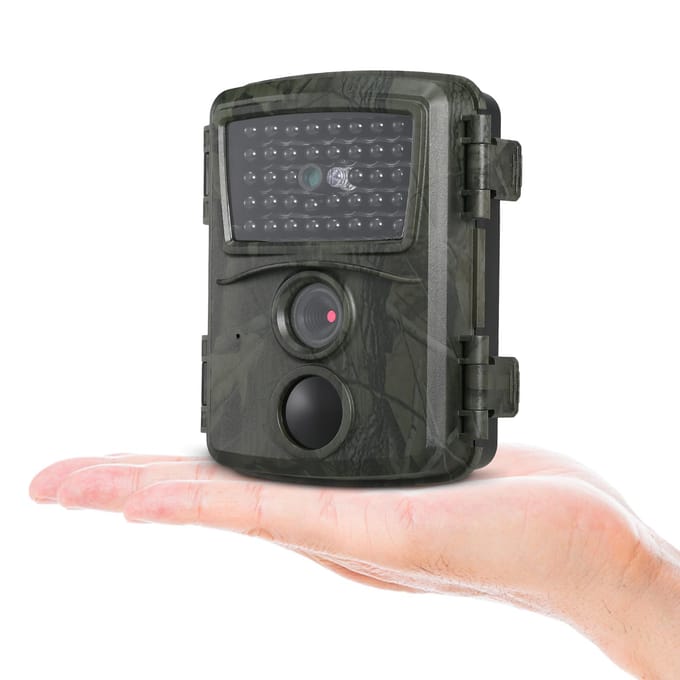 Mini Trail Camera 12MP 1080P Jachtwild Bewegingsgeactiveerde Outdoor Wildlife Scouting Camera IP54 grijs