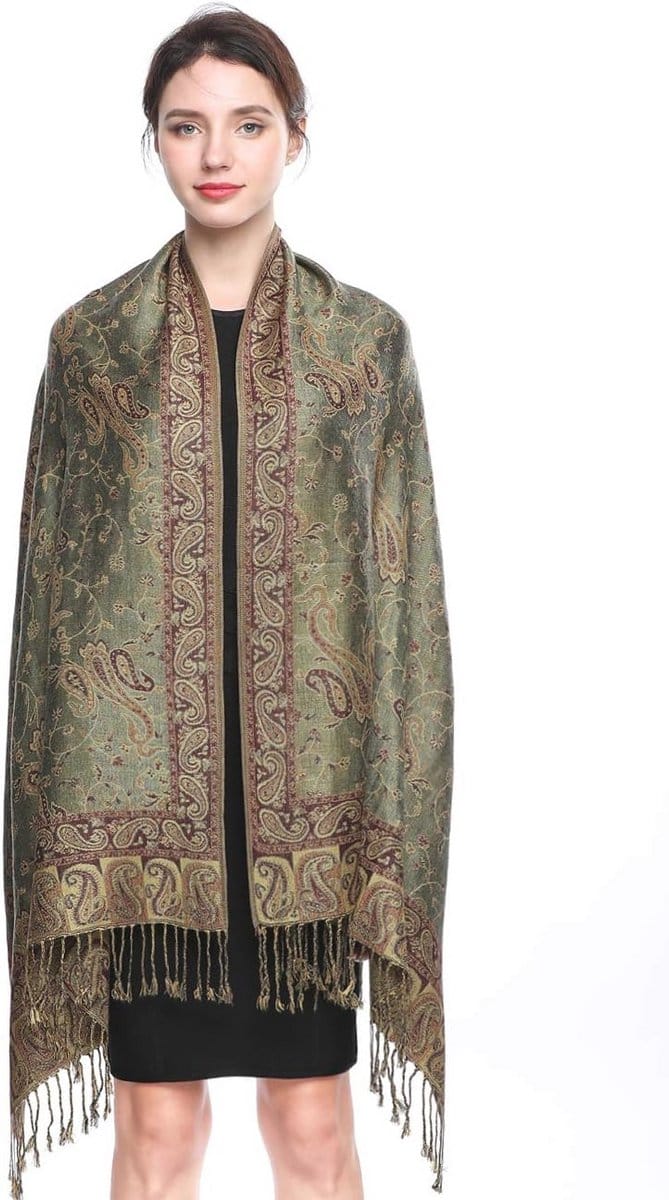 Oversized Pashmina Sjaal voor Dames | Luxe Paisley Deken Wraps | Ideaal voor Winter en Koude Avonden