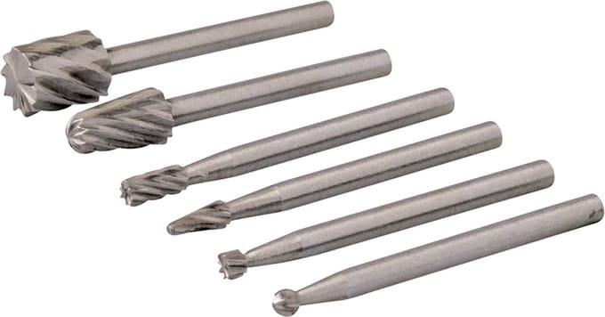 Silverline Ontbraamset HSS - 6-delig - Ø 2-7 mm - Voor Metaal, Plastic en Hout