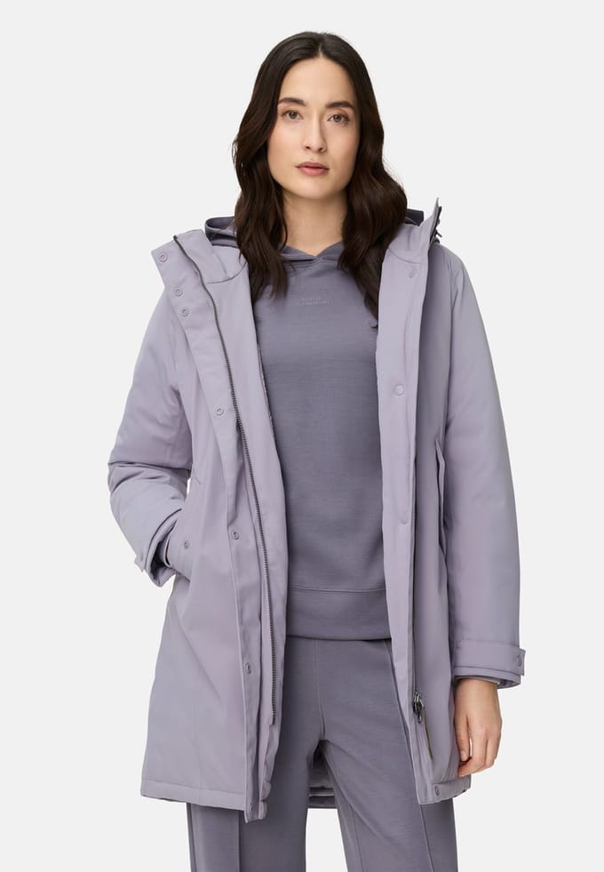 camel active teXXXactive® Functionele parka met reflecterende details - Maat womenswear-36 - Paars