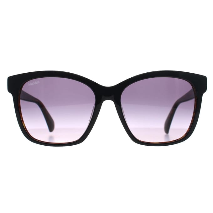 Max Mara Vierkant Dames Zwart Tortoise Rook Grijs Verloop MM0042 Logo9