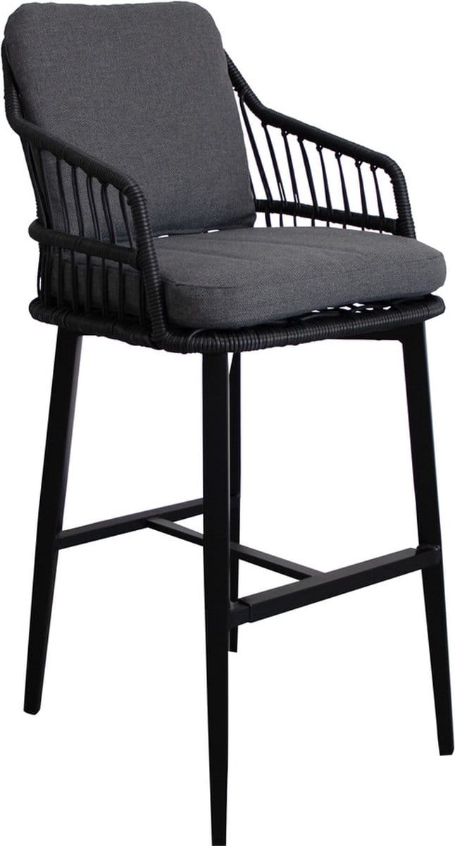 Barstoel Isabel | Black | Rope & Aluminium