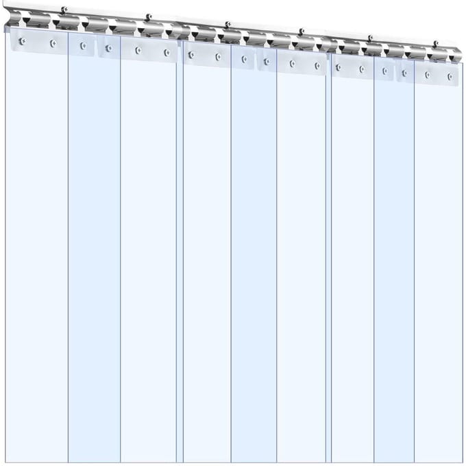 Rideau à lamelles Rideau de porte en PVC 38  x 84  Chambre froide Congélateur Plastique Transparent