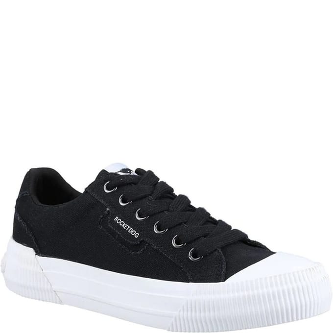 Rocket Dog Dames/dames Cheery 12A Canvas Trainers (Zwart)