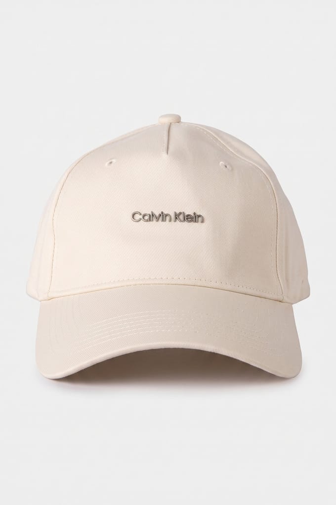 Calvin Klein Cotton Twill Cap With Hardware Clasp Bone White Größe: OS | Hüte Outlet | Damen | Weiß
