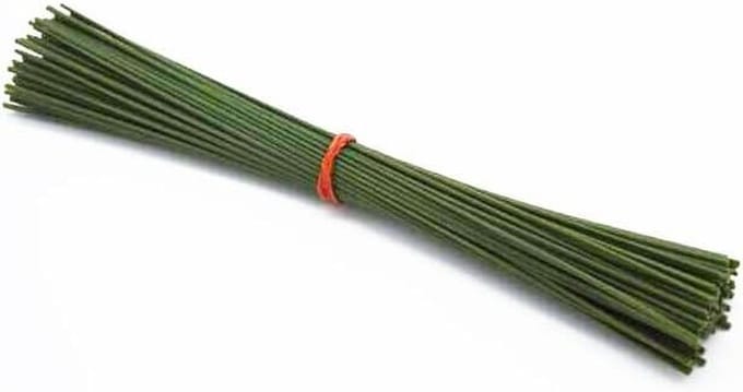 Bloemendraad 50 stuks - Knutseldraad decoratie - Bloemstukken maken - Flexibele metaaldraad - 5 cm lengte - Groen