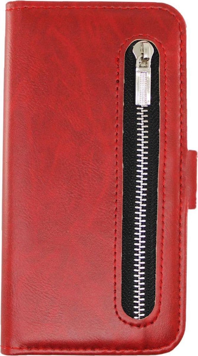 Rico Vitello Rits Wallet case Geschikt voor Samsung Galaxy S20 Plus Rood