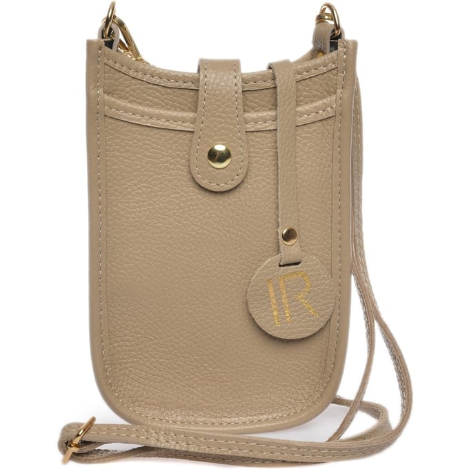 Isabella Rhea Beige Rundleer Tas