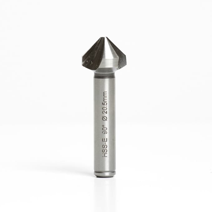 25 mm HSS-E Co5% Verzinkboor / Verzinkfrees RVS & INOX – 90° | DIN 335C