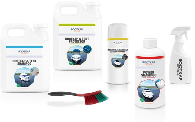 Bootkapservice - 2.5 liter Bundel - Bootkap - Bootzeil - Tent reiniger - Shampoo - Impregneermiddel