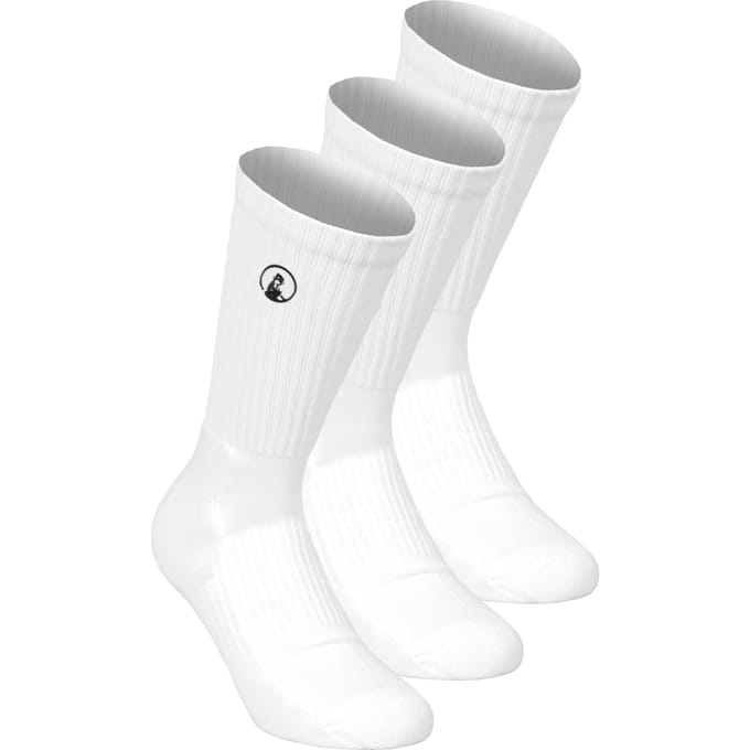Quiet Please Performance Long Tennissokken Verpakking 3 Stuks-Wit