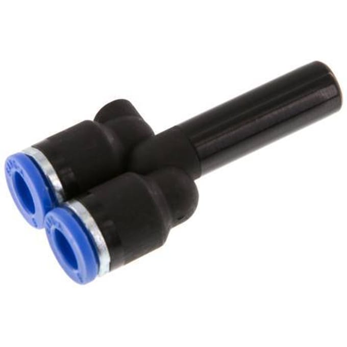 6mm x 8mm Y-koppeling PA 66 Insteekfitting Plug NBR [2 Stuks]