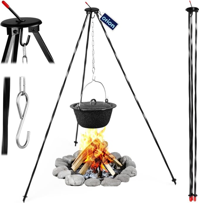 Orion Barbecue Onderstel IJzer - 120 cm - Zwart