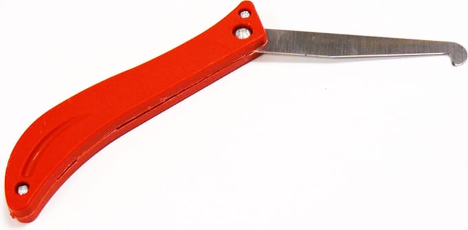 Onkruidkrabber - Onkruidmes - Voegenmes - Ergonomische Handgreep - Rood