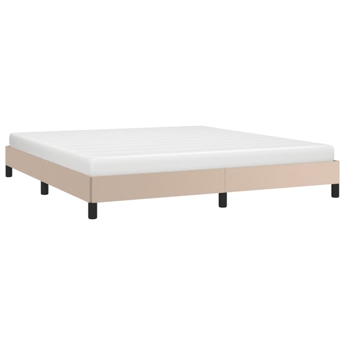 vidaXL - Bedframe - kunstleer - cappuccinokleurig - 160x200 - cm