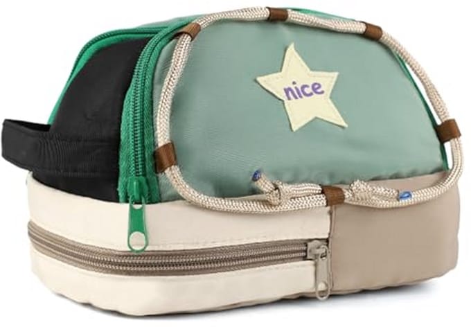 Schattig Pennenetui met 3 Compartmenten - Ideaal voor School en Thuis