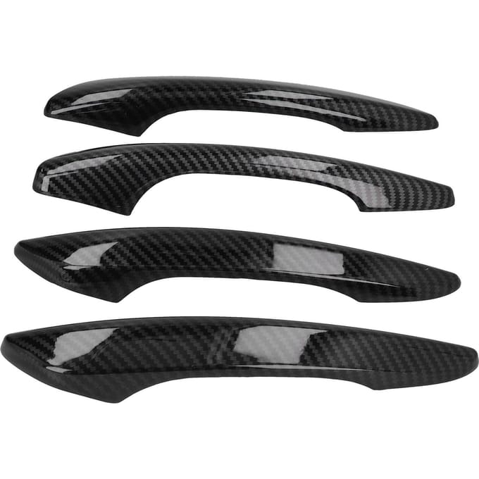 Autodeurklink Cover Koolstofvezel Stijl Vervanging voor Mazda 3 Hatchback BP 2019?2020 black