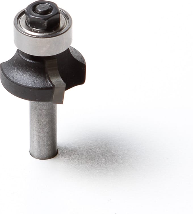 Trasco HM afrondkantenfrees inclusief lager radius 4 x schacht 6mm