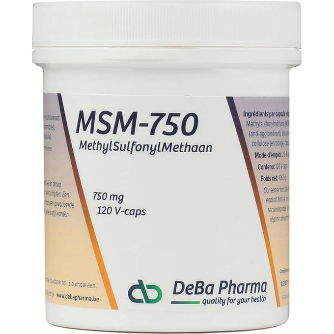 DeBa Pharma MSM 750 mg 120 Capsules