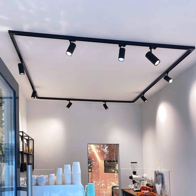 Deko-Light LED-railspot Lucea 3-fasen 10W zwart